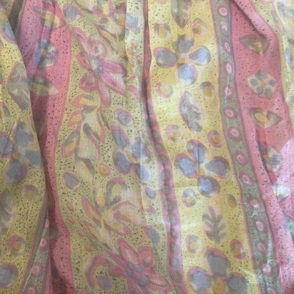 NWT Vintage Adini Sheer Skirt Cotton Lite Full India Size S/M NWT - Picture 4 of 5